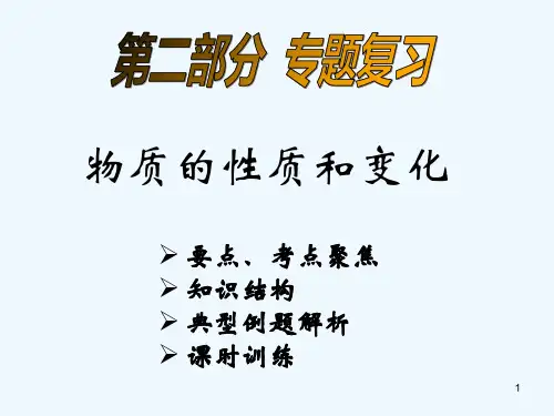 物质的性质和变化(1)-PPT课件