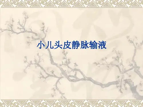 小儿头皮静脉输液-PPT课件