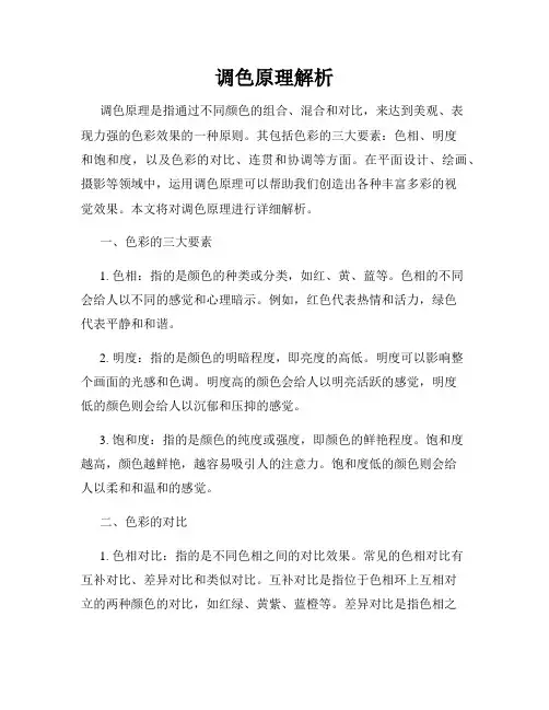 调色原理解析