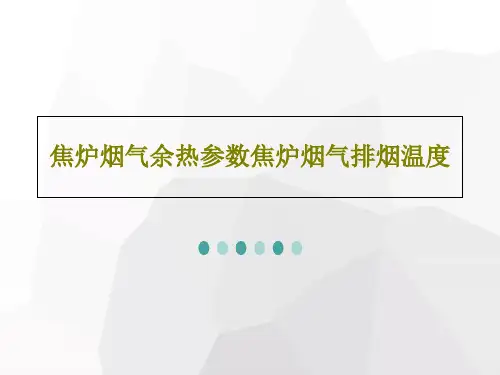 焦炉烟气余热参数焦炉烟气排烟温度共18页