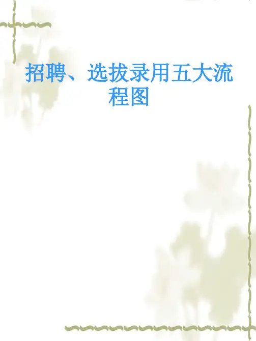 招聘、选拔录用五大流程图