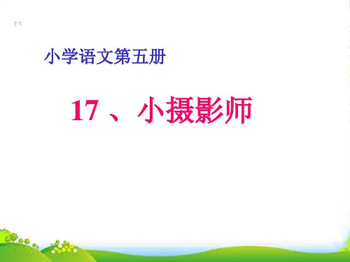 小学三年级上册语文第三课小摄影师PPT课件2