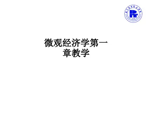 微观经济学第一章ppt课件