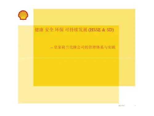 安全管理体系构建与实践(以壳牌石油为例)