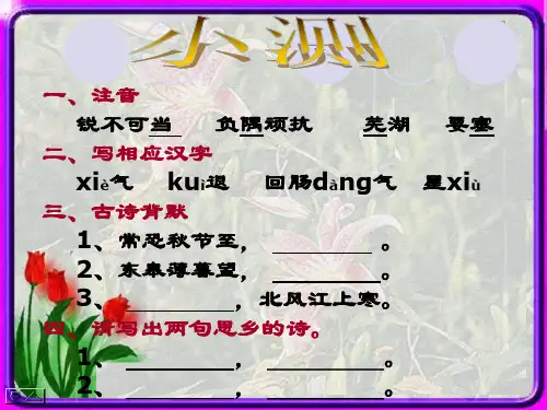 课堂小测