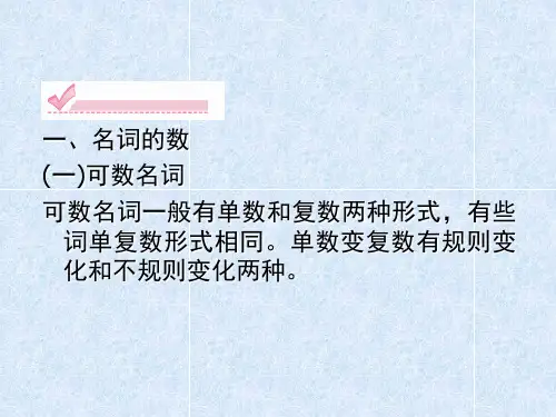 高考英语总复习专项专题名词