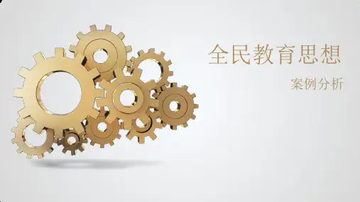 全民教育案例分析