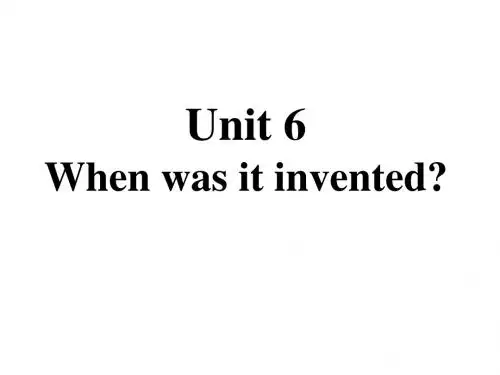 九年级英语全册重点知识口头表达专练Unit6Whenwasitin