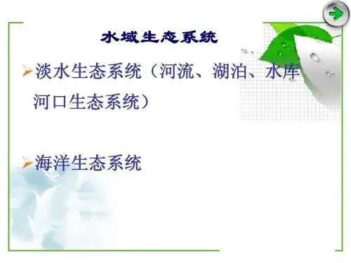 水域生态系统