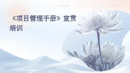 《项目管理手册》宣贯培训(PPT95)