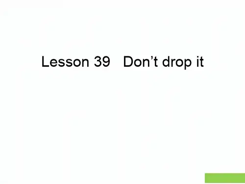 Lesson3940(课件)新概念英语第一册