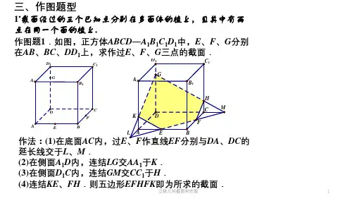 立体几何截图和作图ppt课件
