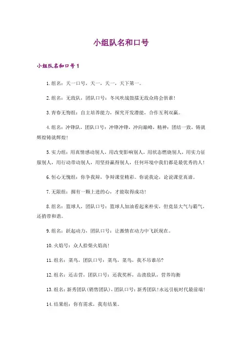 2024年小组队名和口号_1