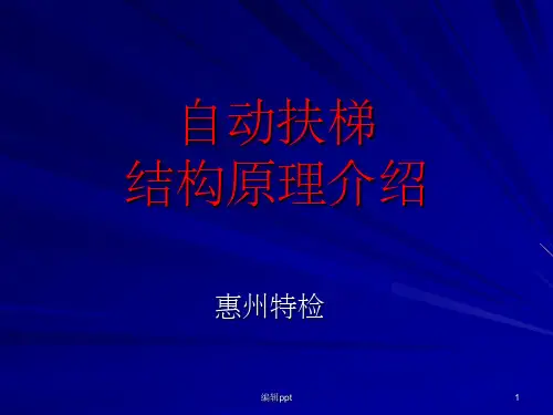自动扶梯结构原理介绍学员