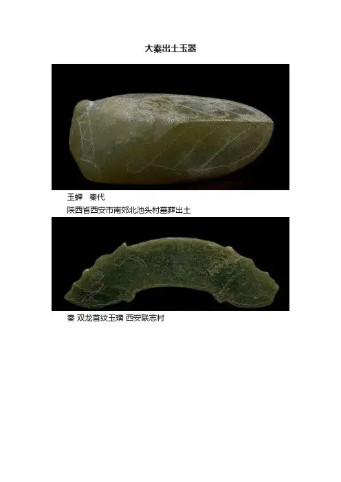 大秦出土玉器