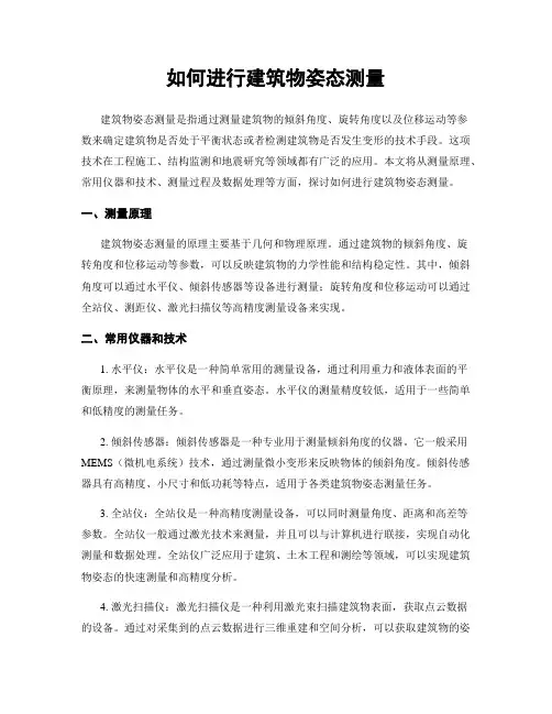如何进行建筑物姿态测量