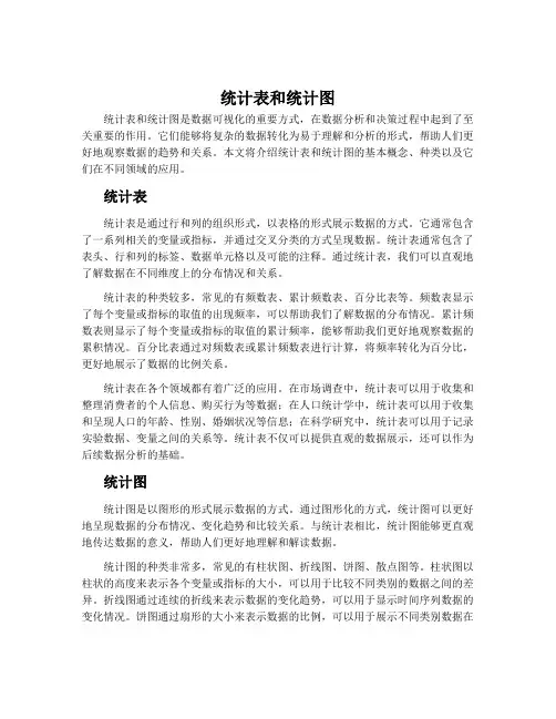 统计表和统计图