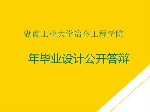 设计公开毕业论文答辩PPT模板优秀PTT