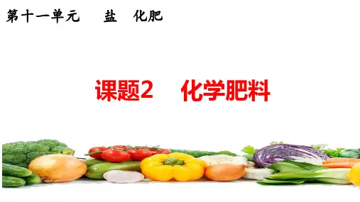 (名师整理)最新人教版化学9年级下册第11单元课题2《化学肥料》市公开课一等奖课件