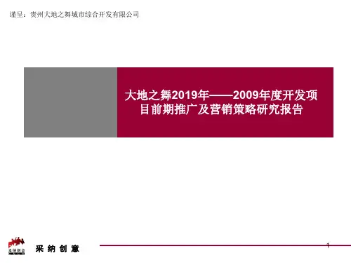 贵阳大地之舞开发的项目前期推广及营销的策略的研究的报告141页PPT