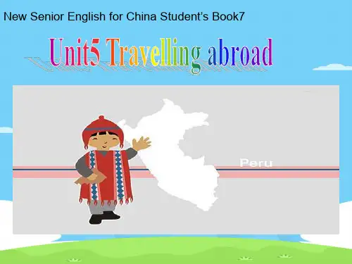 人教版高中英语选修七 Unit5reading (共24张PPT)