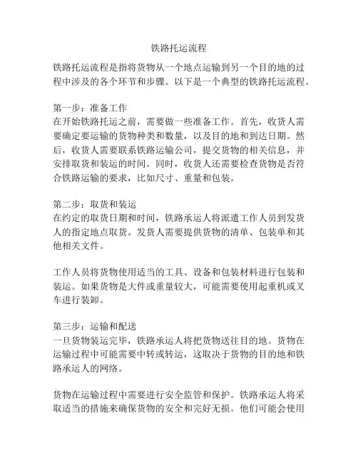 铁路托运流程