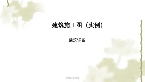 建筑施工图(实例)ppt课件