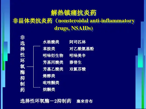 解热镇痛抗炎药非甾体类抗炎药