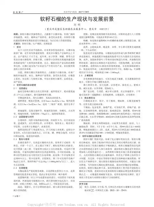 软籽石榴的生产现状与发展前景