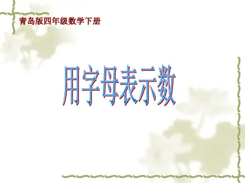 用字母表示数加法结合律交换律