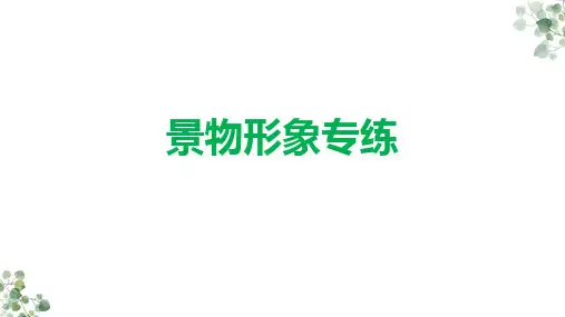 高考诗歌鉴赏景物形象专练 