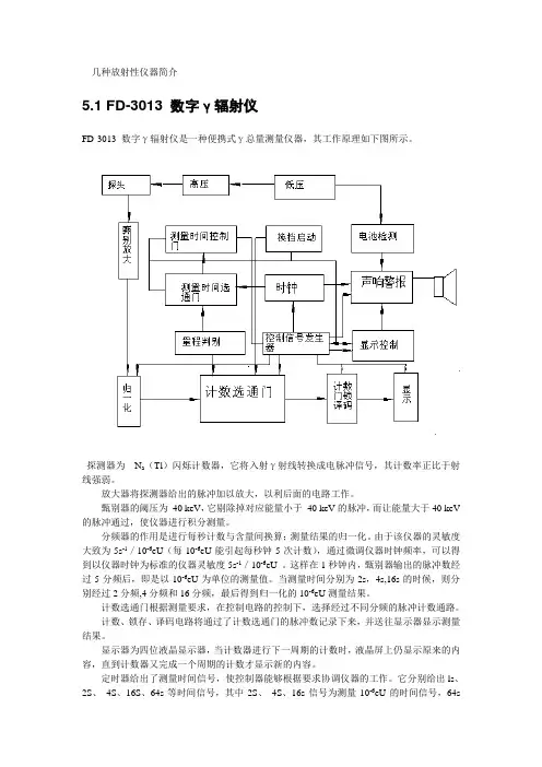 几种核地球物理仪器简介