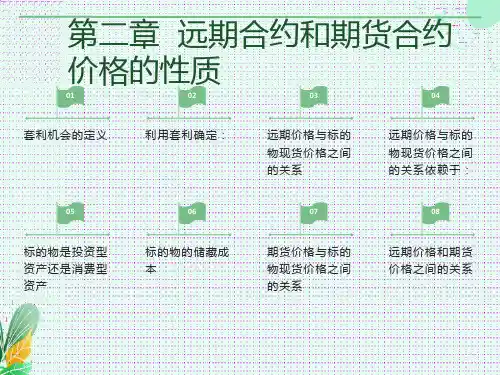 远期合约和期货合约价格