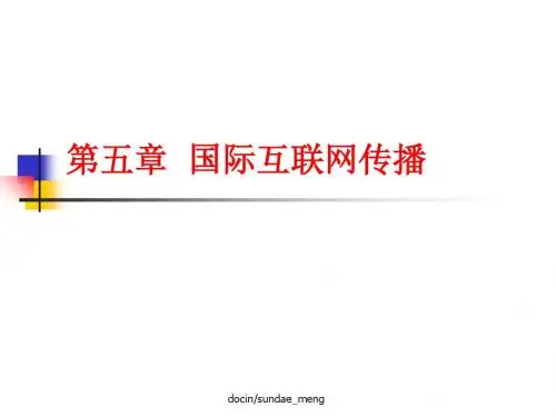 【大学课件】国际互联网传播-PPT精品文档
