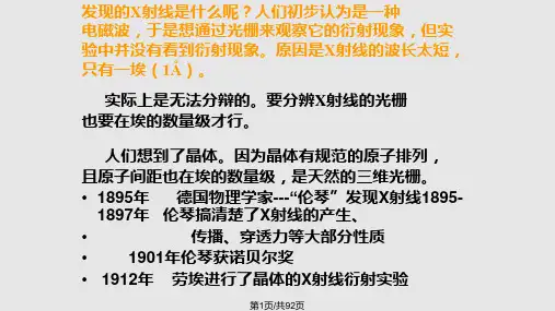 XRD衍射仪的工作原理PPT课件