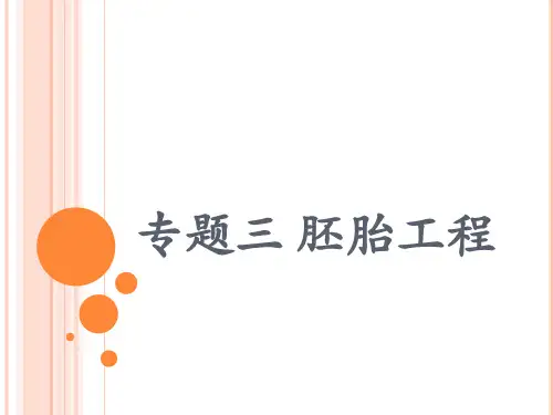 胚胎工程第一节
