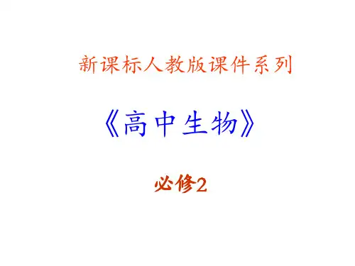 高中生物人教版必修二第3章：《基因的本质-》PPT课件