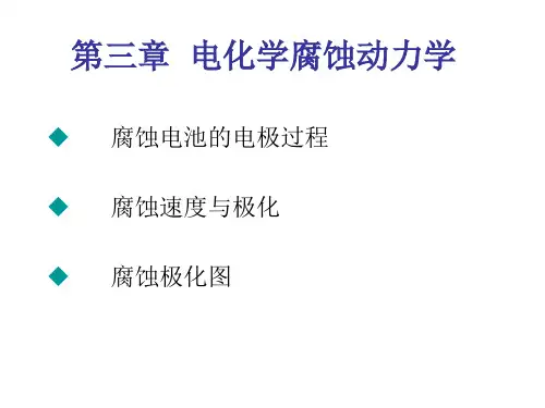 电化学腐蚀动力学