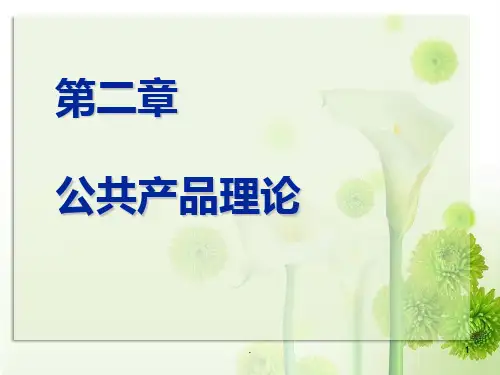 二-公共产品理论PPT课件