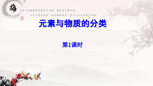 元素与物质的分类