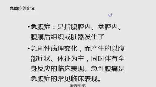 普外科急腹症PPT课件
