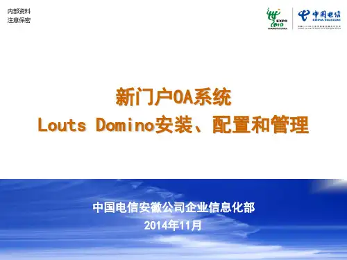 Lotus Domino安装、配置和管理
