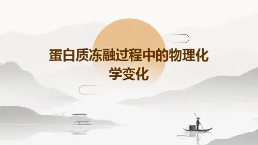 蛋白质冻融过程中的物理化学变化