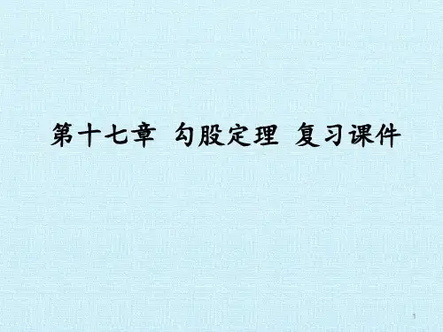 人教版勾股定理复习课件(2)