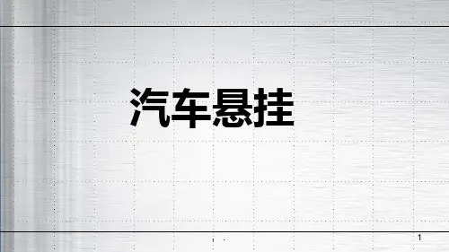 汽车悬挂系统PPT课件