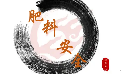 肥料安全  ppt课件