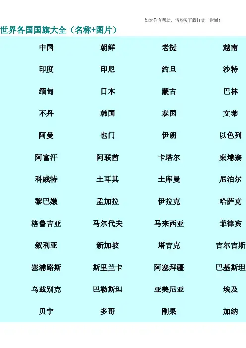 世界各国国旗大全