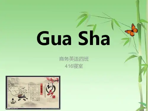 刮痧英文PPT