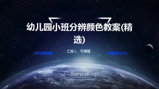 幼儿园小班分辨颜色教案(精选)ppt (2)