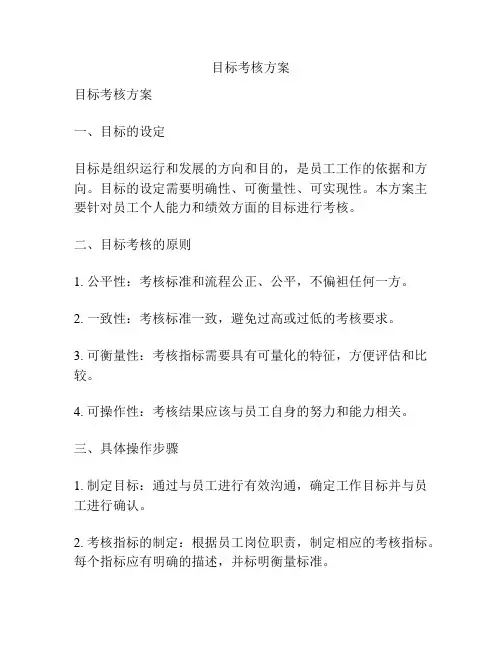 目标考核方案
